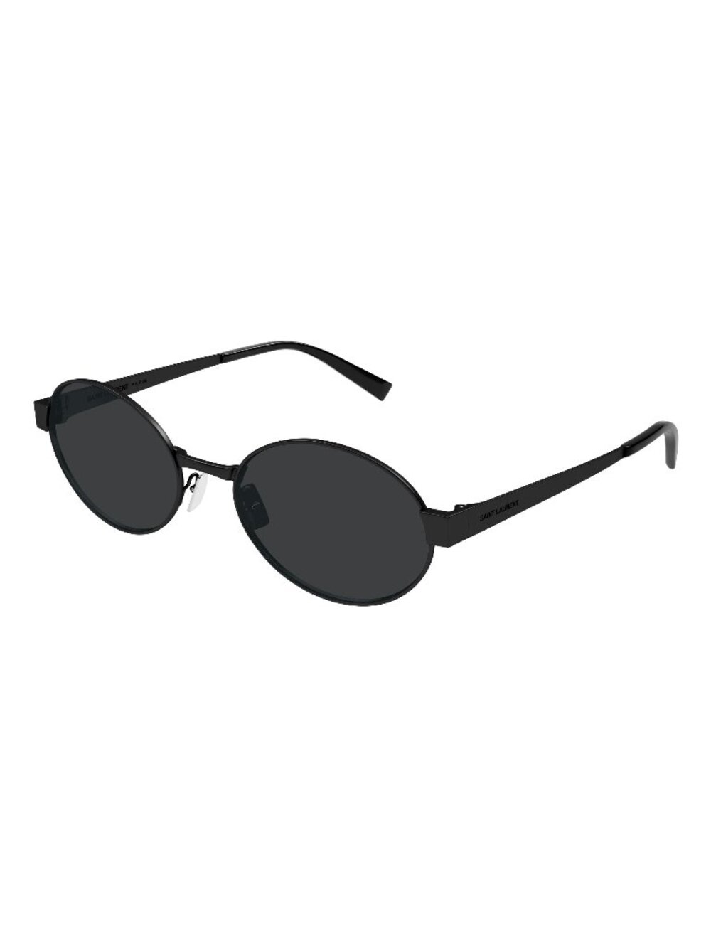 New Saint Laurent Women's Sunglasses Black Square Lens Metal Frame SL 692 001 55